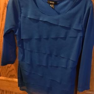 Alfani blouse. Royal blue. Medium
